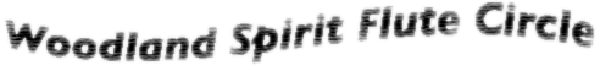 fancy logotype says Woodland Spirit Flute Circle